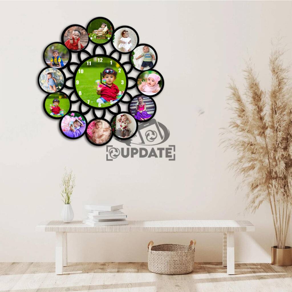 UWC0047- Round shape Sublimation Wall clock (13PHOTOS) 03 10 Scaled 900x900