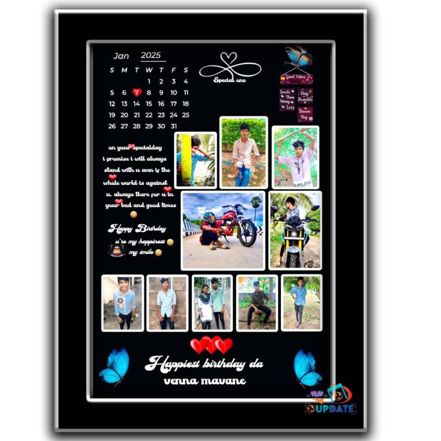 BBF04 Personalized Birthday frame (10 photos)