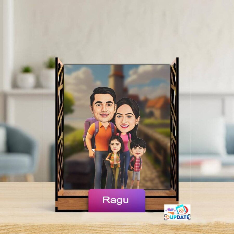 UPGTF 17 Character Caricature box (Family)