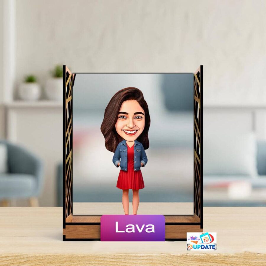 UPGTF 27 Character Caricature box (girl standing pose)