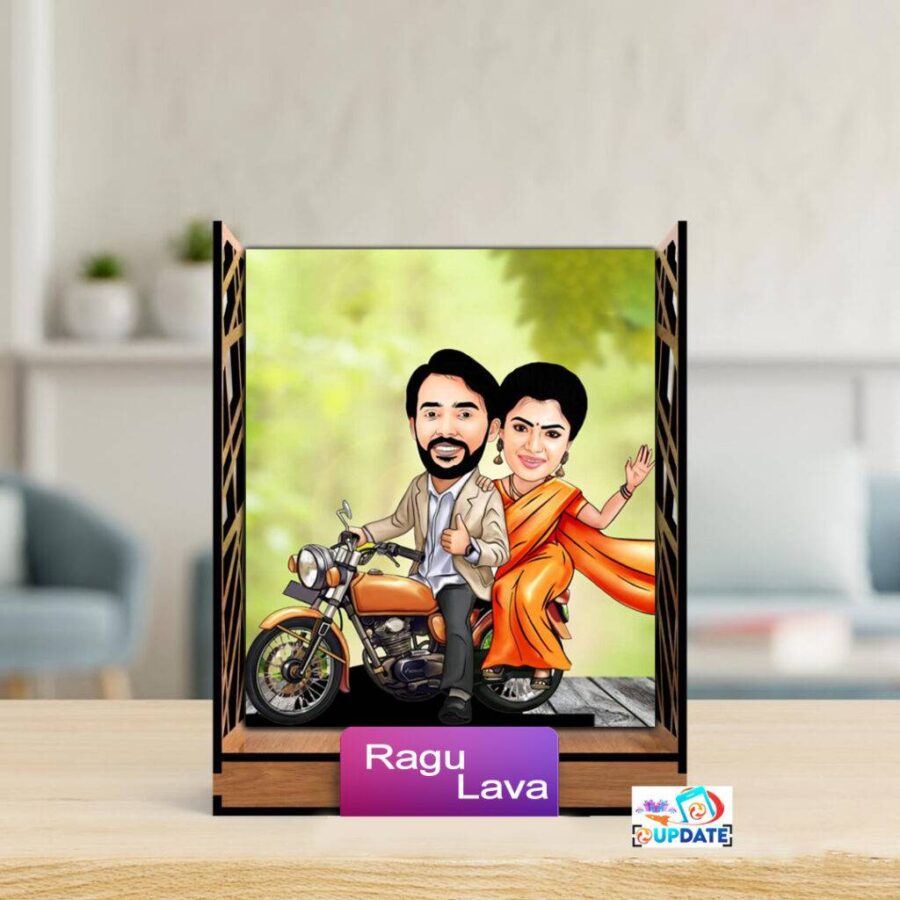 UPGTF 38 Character Caricature box (couple Ride 2)