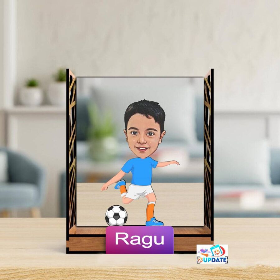 UPGTF 51 Character Caricature box (Football boy)
