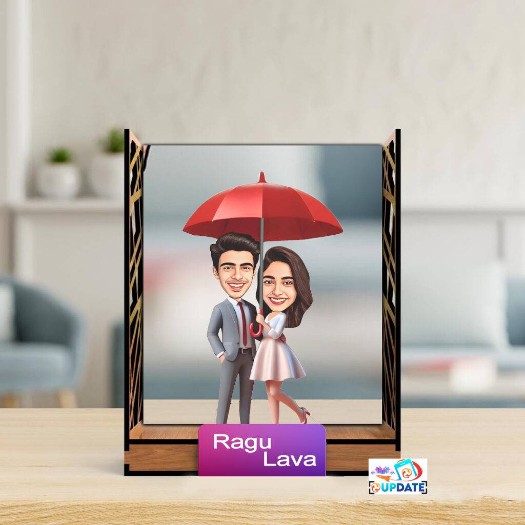 UPGTF 75 Character Caricature box (Couple pose 11) UPGTF 75 2 Scaled 900x900