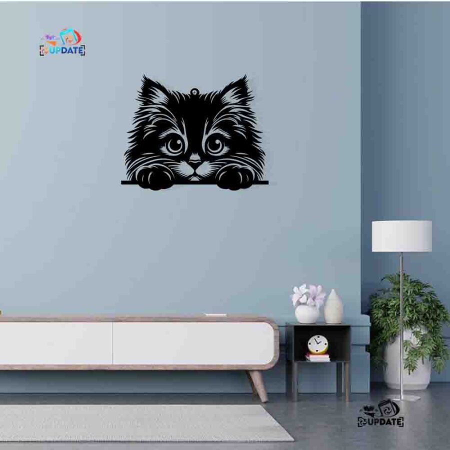 Cat-wall hanging decor-E0021877(Size : 12 X 15 Inch)