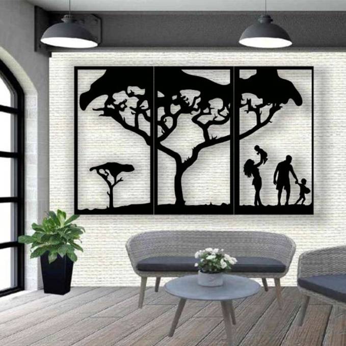 Family wall hanging decor E0021389 (Size : 20 X 12 Inch)