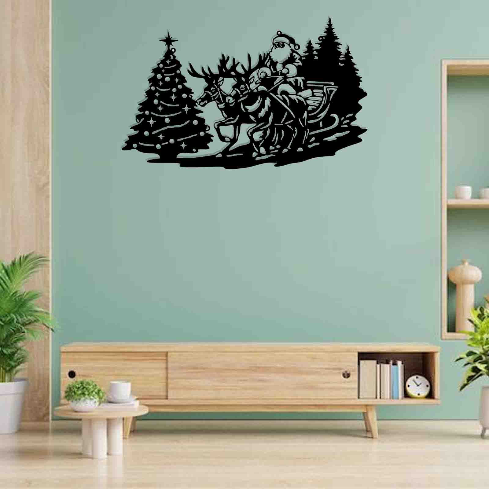 Santa Claus-wall hanging decor-E002283(Size : 23 X 14 Inch) Santa Claus Wall Decor E0022831 900x900