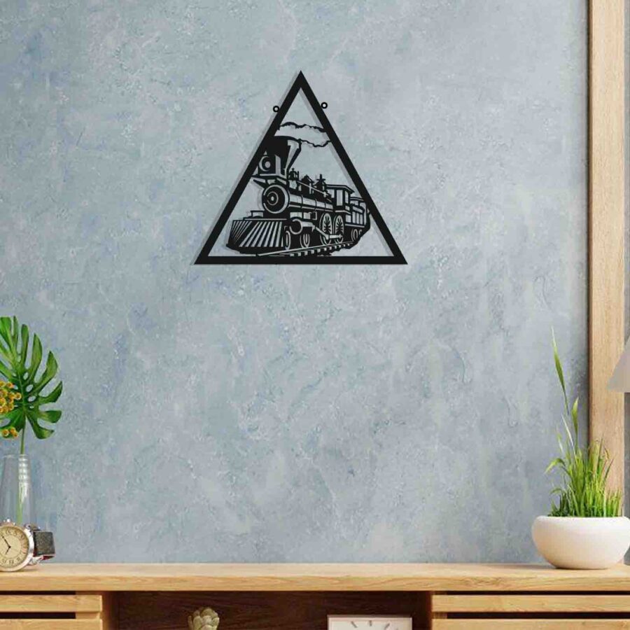 Train wall decor-wall hanging decor -E0021469 (Size : 14 X 15 Inch)