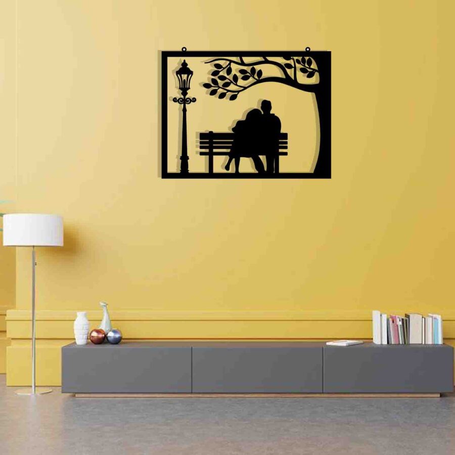 Valentine Couple-wall hanging decor-E0024162 (Size : 16 X 12 Inch)