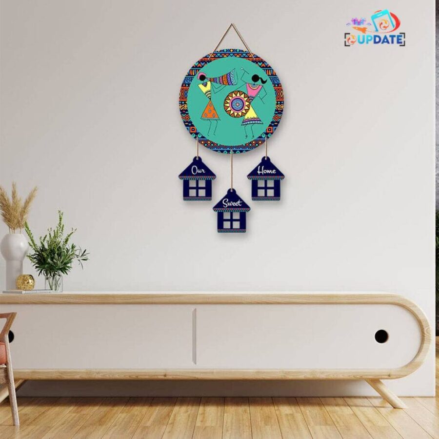 Warli Dancing Art – Personalized Welcome Name Board (Sublimation Print Or Photo Print Available)
