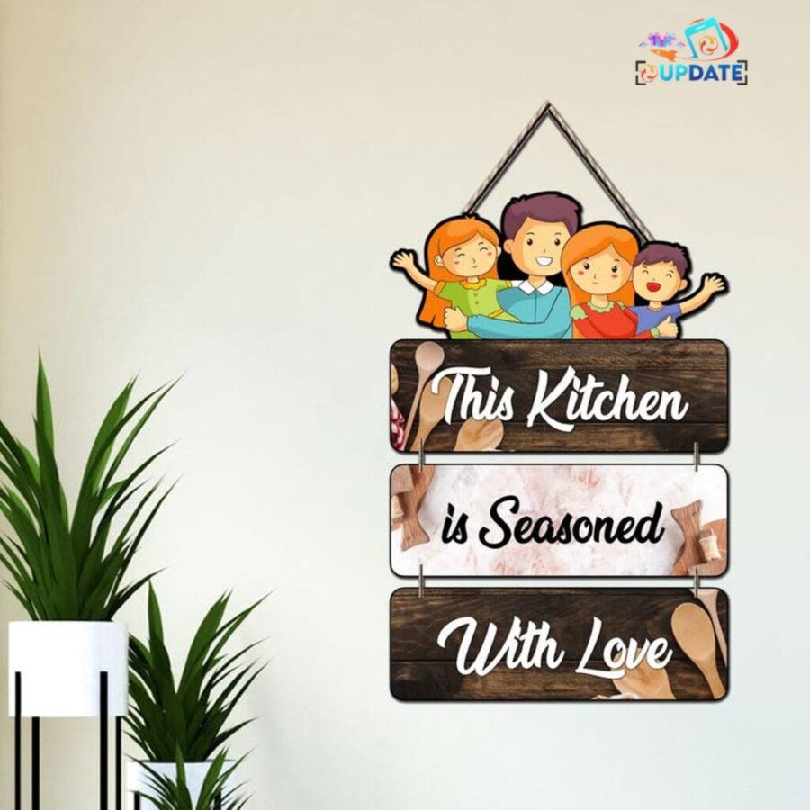 kitchen love – Personalized Welcome Name Board (Sublimation Print Or Photo Print Available)