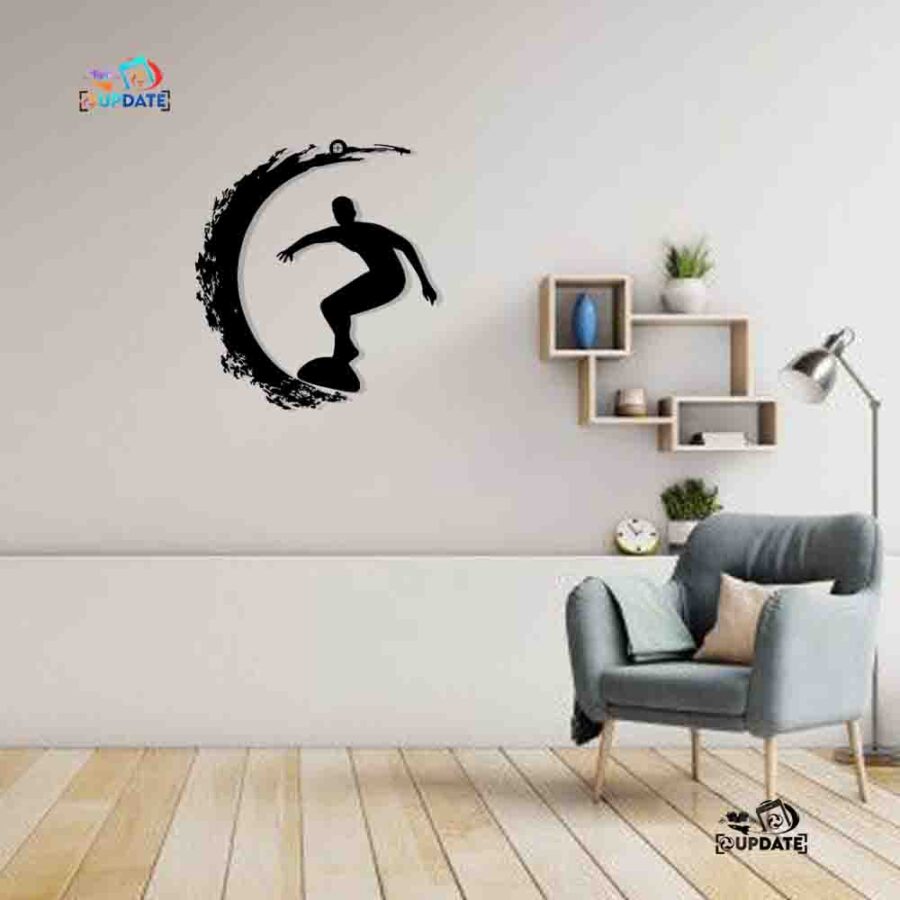 Surf-wall hanging decor-E0021047 (Size : 20 X 20 Inch)