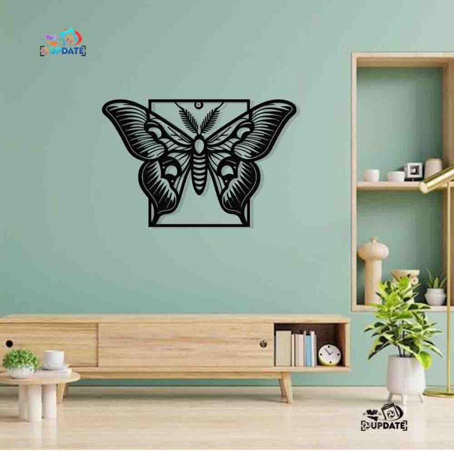 Butterfly-wall hanging decor-E0022211(Size : 22 X 15 Inch)