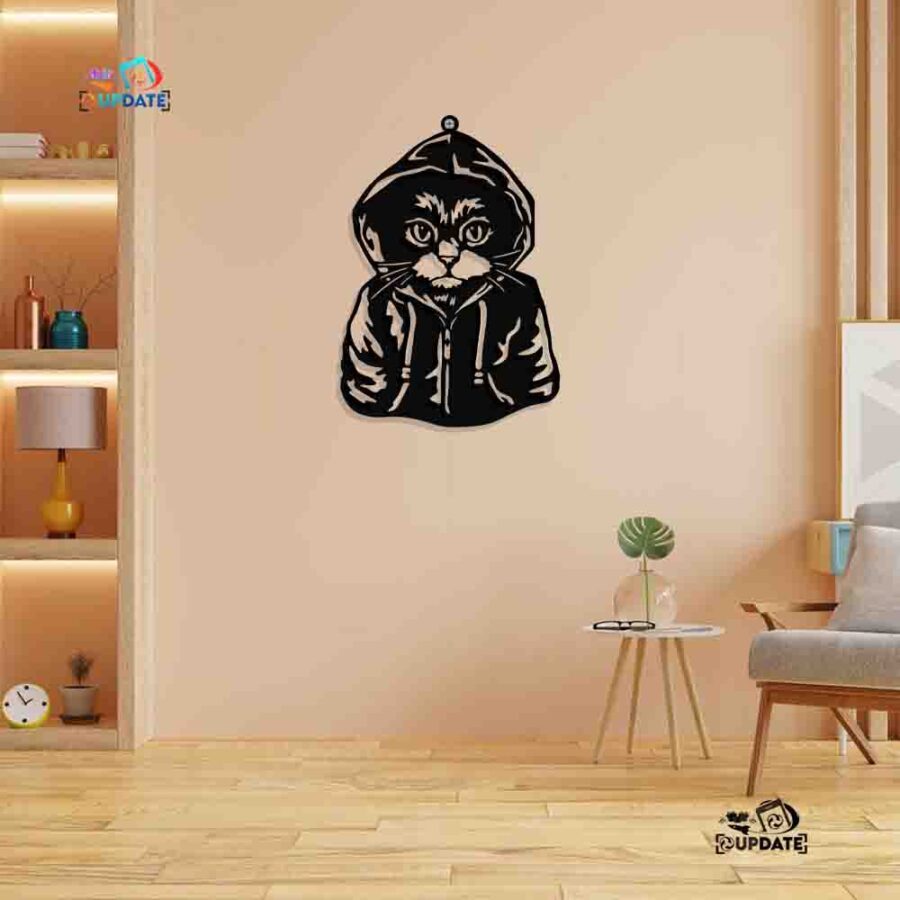 Cat-wall hanging decor-E0020828 (Size : 17x 23 Inch)