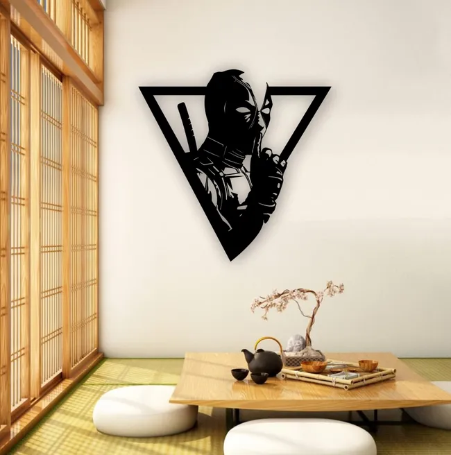 Dead pool-wall hanging decor-E0019878 (Size : 20 x 20 Inch)