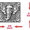 Elephant Wall Decor E0023848 1 100x100