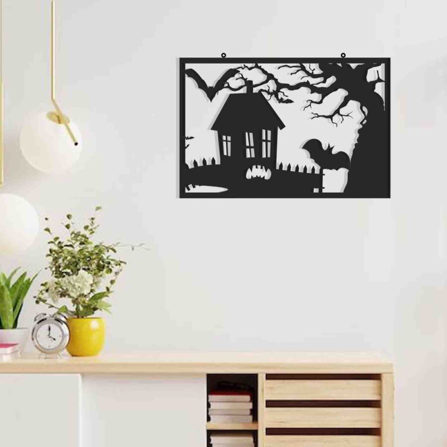 Haloween-wall hanging decor-E00240017(Size : 16 X 11 Inch)