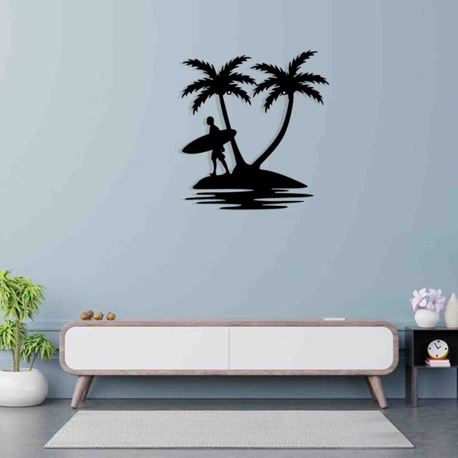 Island-wall hanging decor-E00210456 (Size : 19 X 20 Inch)