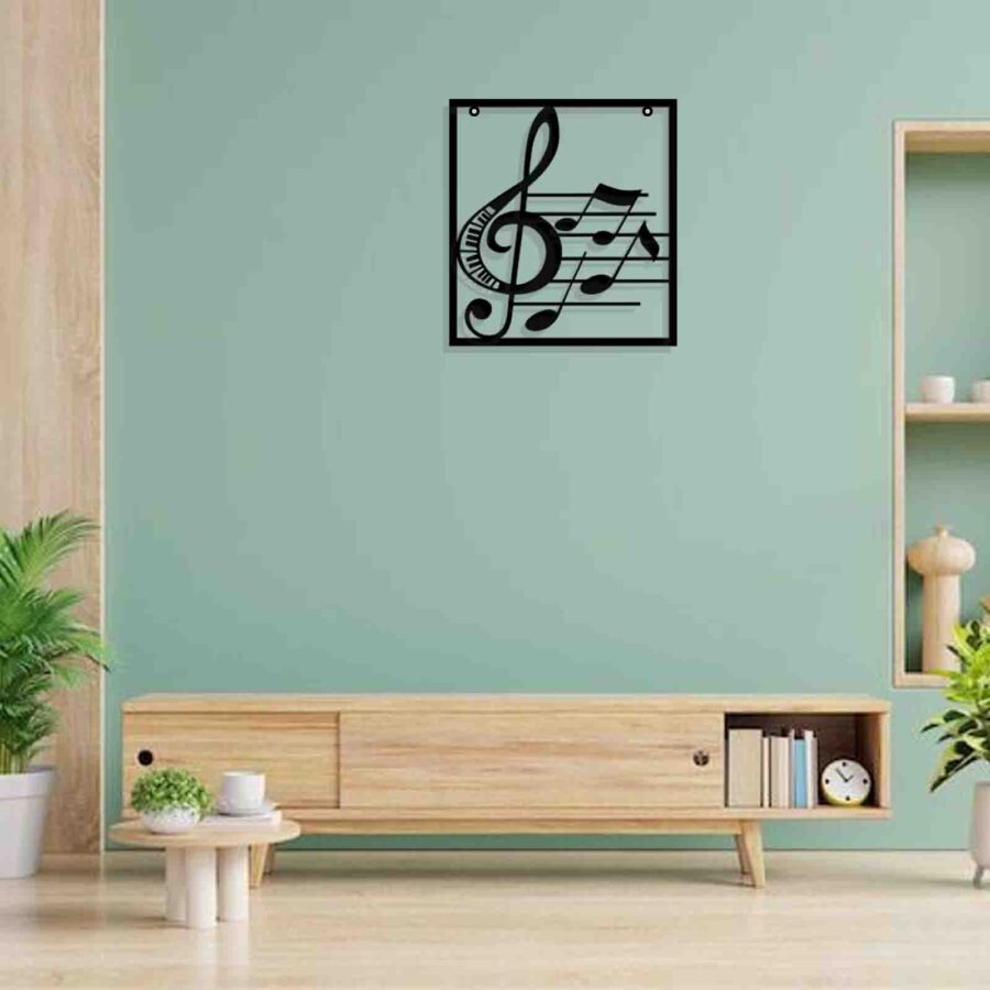 Music notes-wall hanging decor-E0017346(Size : 13 x 15 Inch)