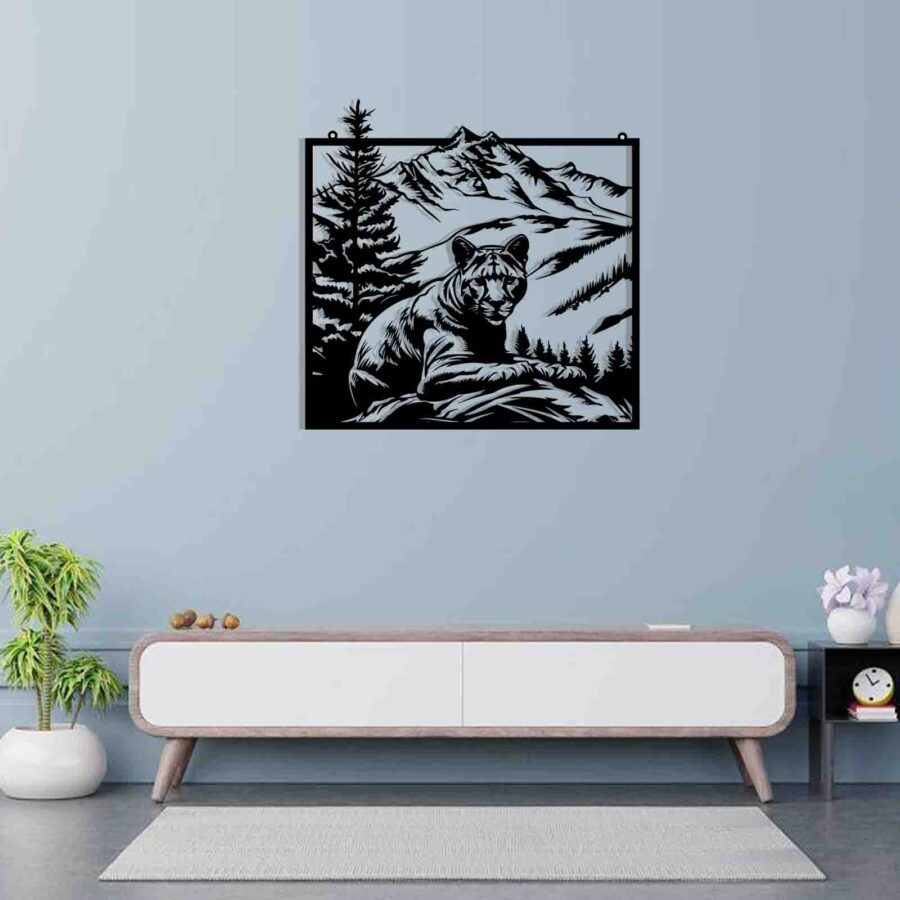 Tiger-wall hanging decor-E0020860 (Size : 20x 20 Inch)