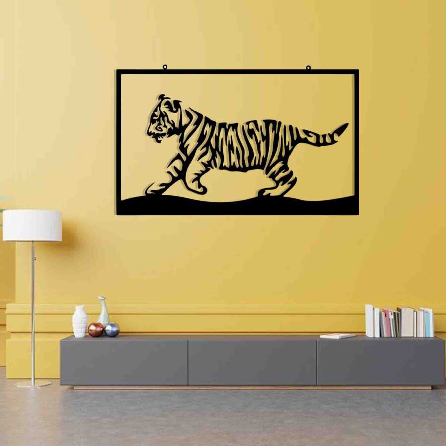 Tiger-wall hanging decor-E0021095 (Size : 23 X 14 Inch)