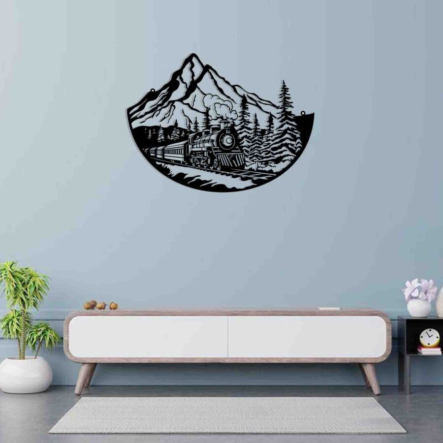 Train-wall hanging decor-E00194288 (Size : 21 x 15 Inch)