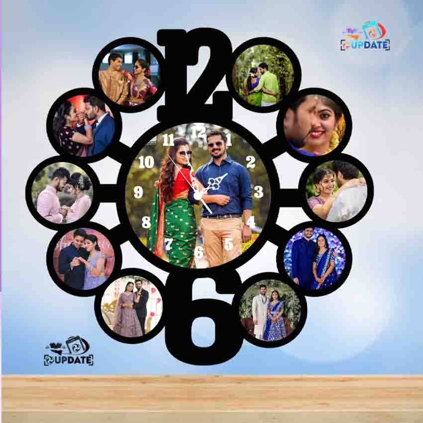 UWC0010 – Personalized MDF Sublimation Photo Wall Clock
