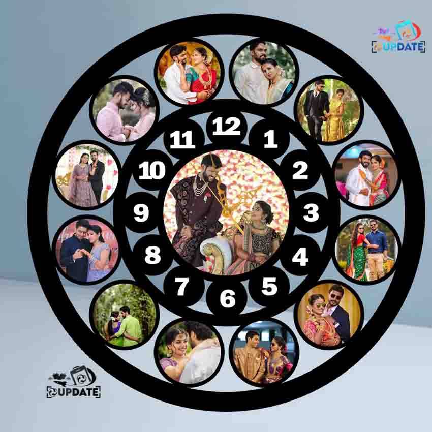 UWC0016 – Personalized MDF Sublimation Photo Wall Clock Uwc 0016 03