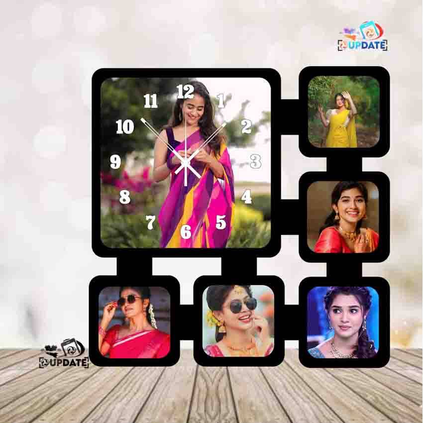 UWC0019 – Personalized MDF Sublimation Photo Wall Clock