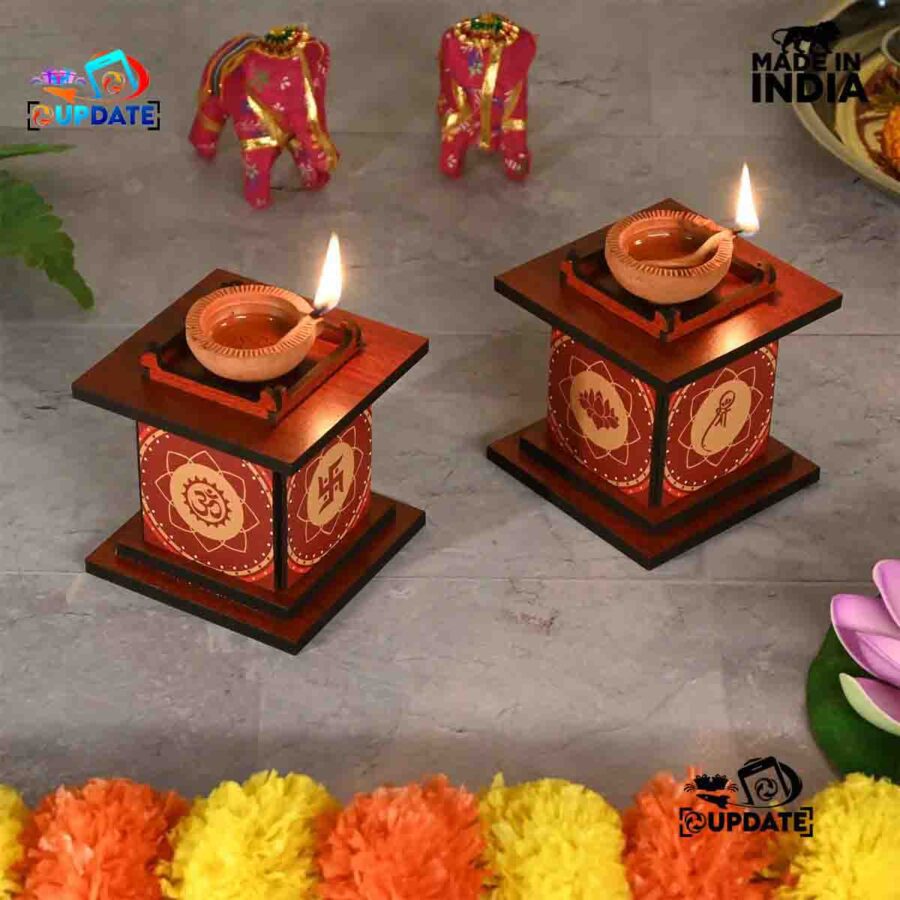 Divine Glow – Traditional Diya Stand