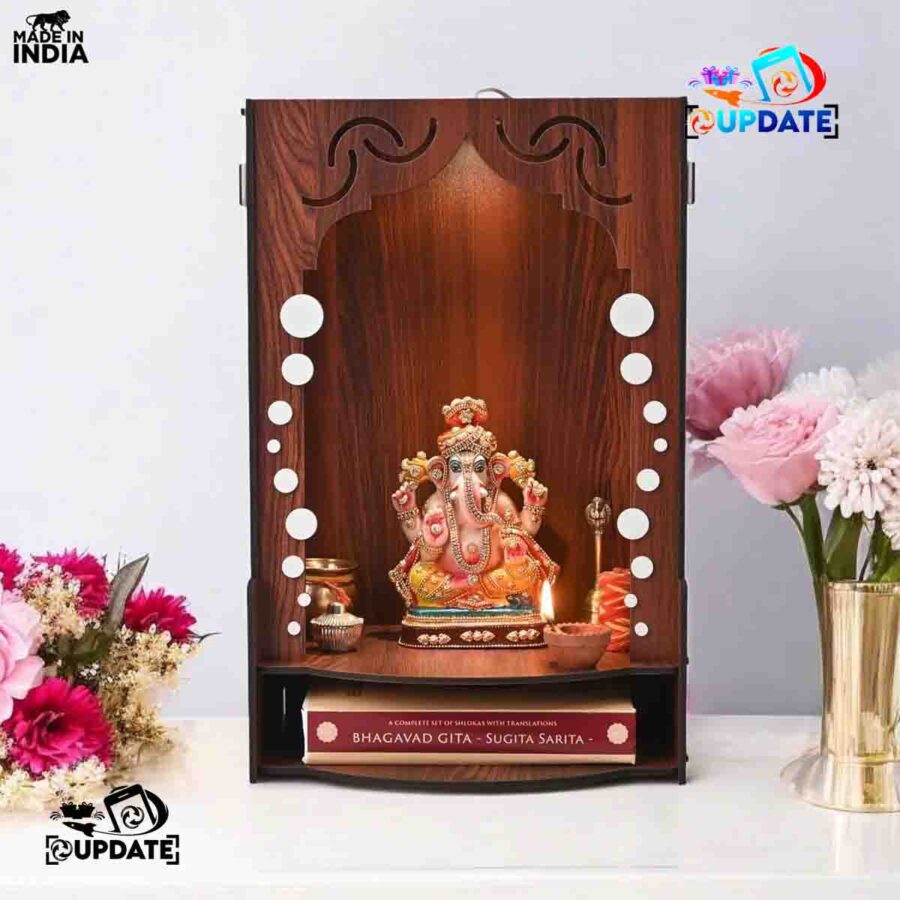 Sacred Arch – MDF Pooja Shelf