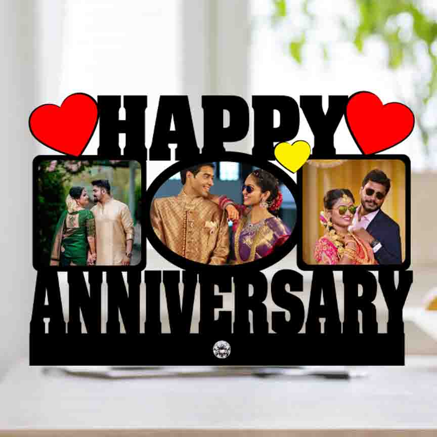 UTF0040 Happy Anniversary – Table top Sublimation MDF gift UTF 0040 2