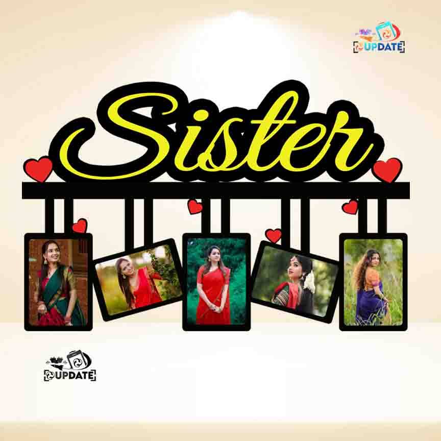 UWHF 0010 "Sister Bond" – Hanging MDF Frame Sublimation print