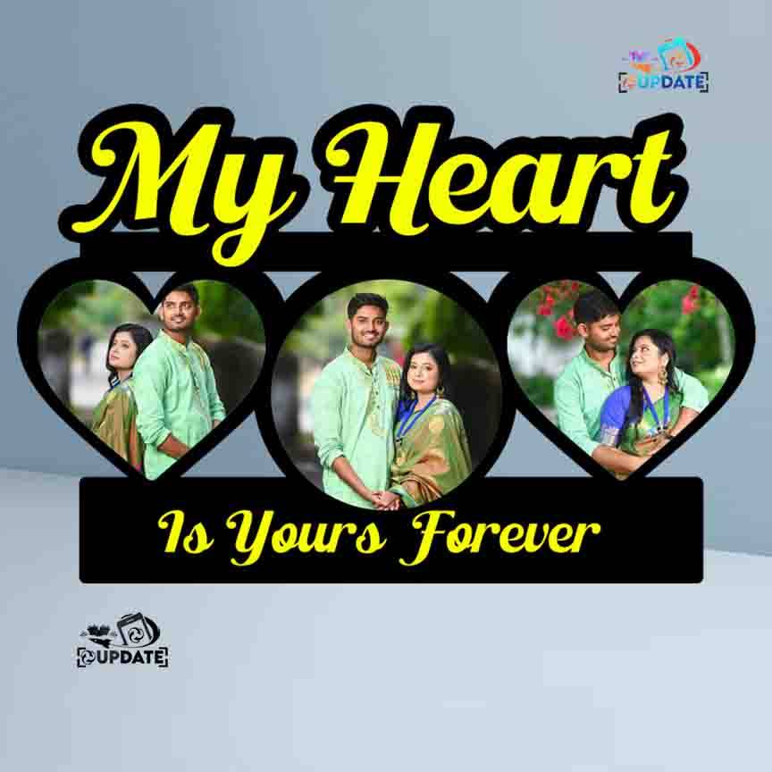 UWHF 0018 "My Heart Is Yours Forever" – Hanging MDF Frame Sublimation print UWHF 0018 3 1