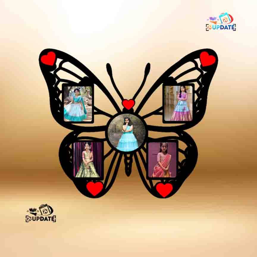 UWHF 0025 "Butterfly Moments – Hanging MDF Frame Sublimation print