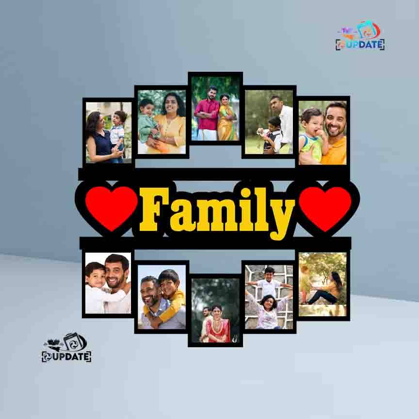 UWHF 0026 "Forever Family Moments" – Hanging MDF Frame Sublimation print