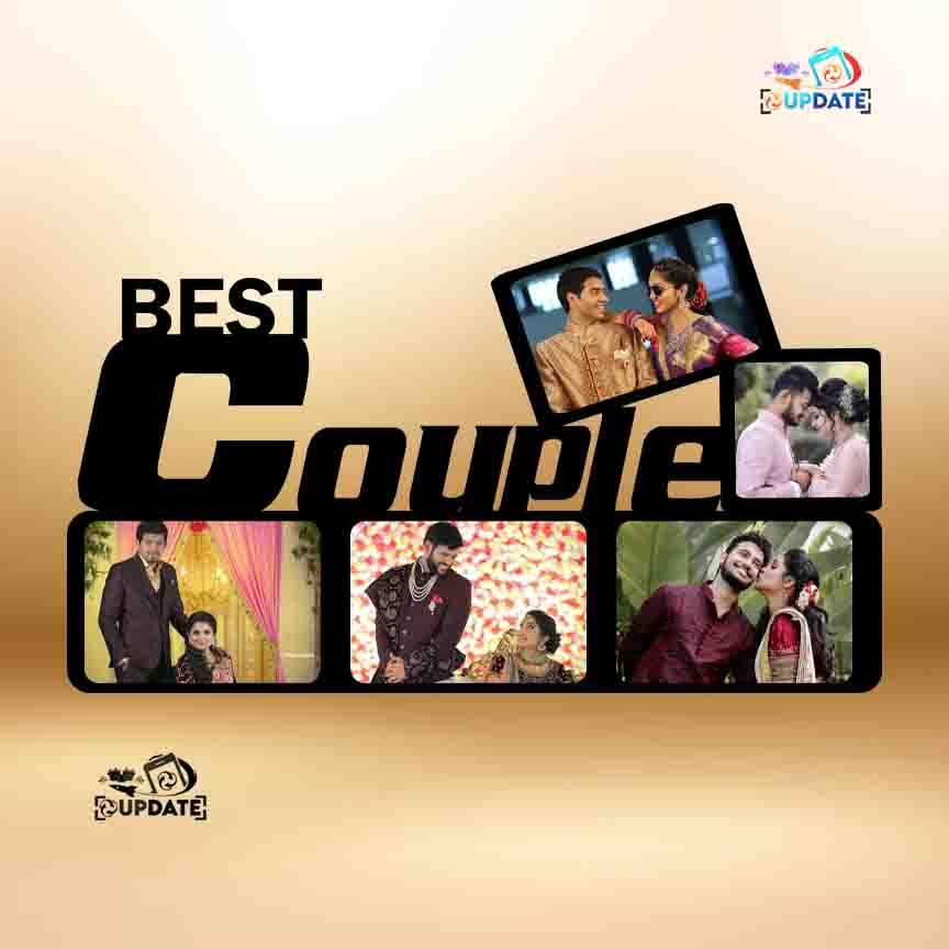 UWHF 0038 "Best Couple" – wall Hanging Sublimation MDF Frame