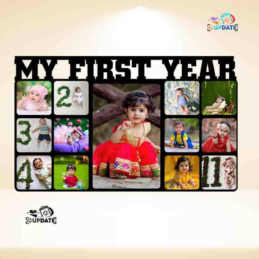 UWHF 0049 "My First Year" – wall Hanging Sublimation MDF Frame