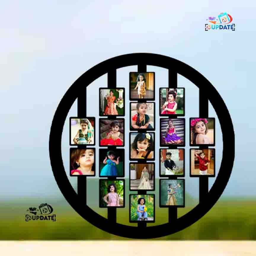 UWHF-0054- "Circle of Memories" – wall Hanging Sublimation MDF Frame