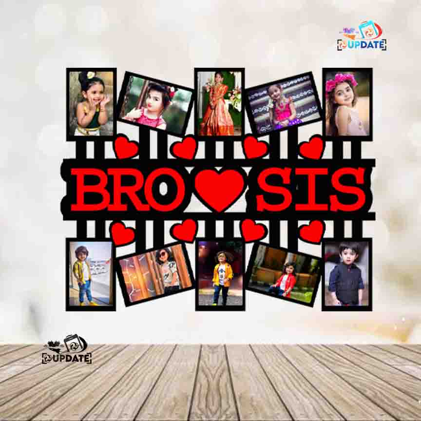 UWHF-0078 “BRO SIS" – wall Hanging Sublimation MDF Frame