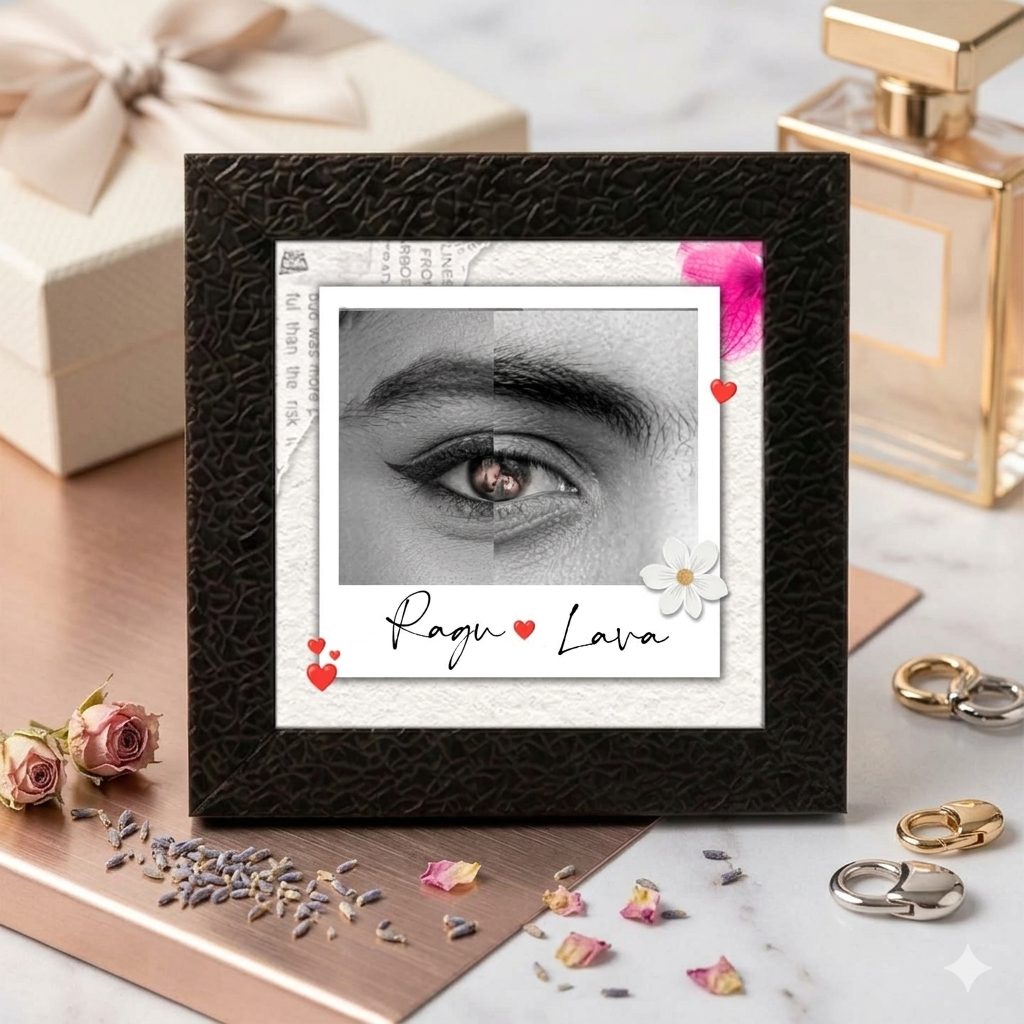 couple eye frame ( eye 👁️iris inside photo)