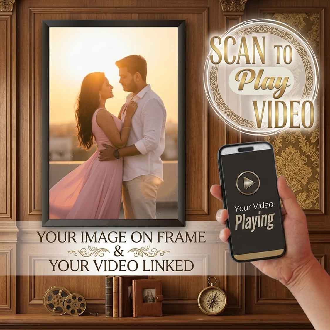 magic video frame scan frame to play video